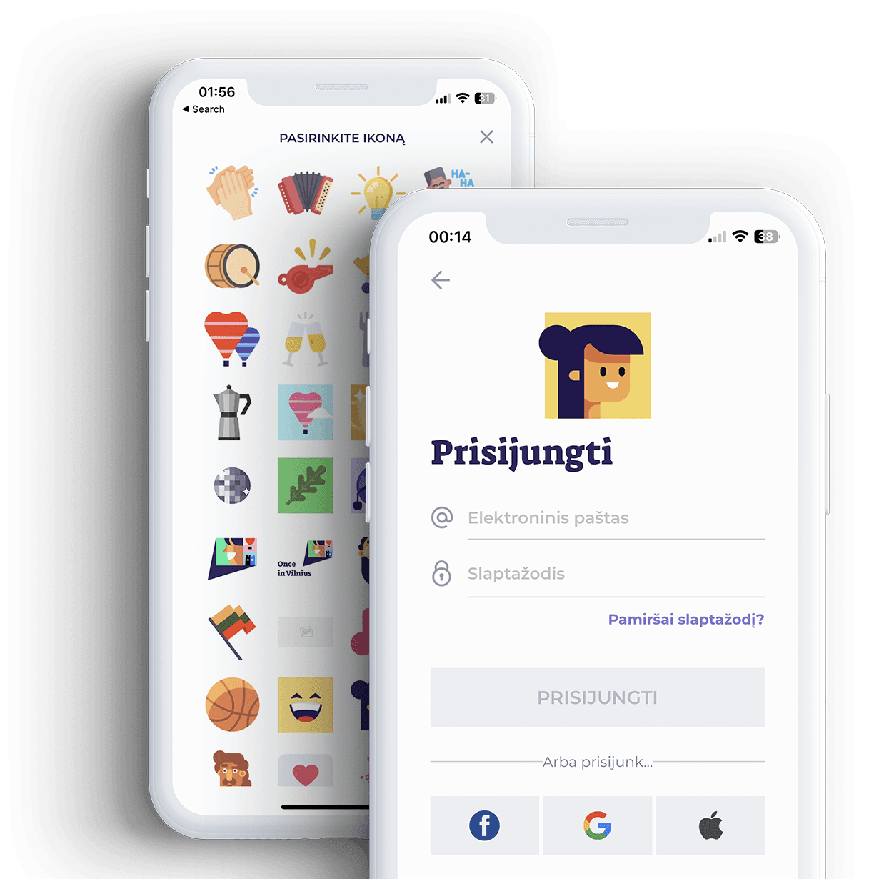 OnceInVilnius application